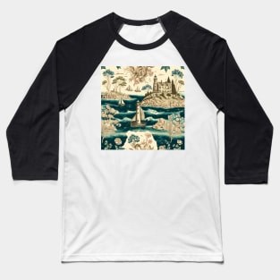 Vintage adventures of the sea Baseball T-Shirt